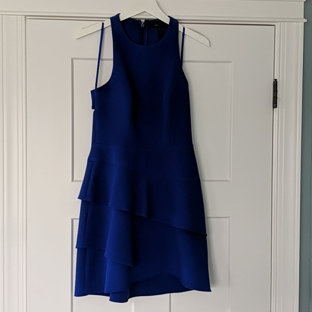 BCBG Size 4 Bright Blue Chesney Mini Dress